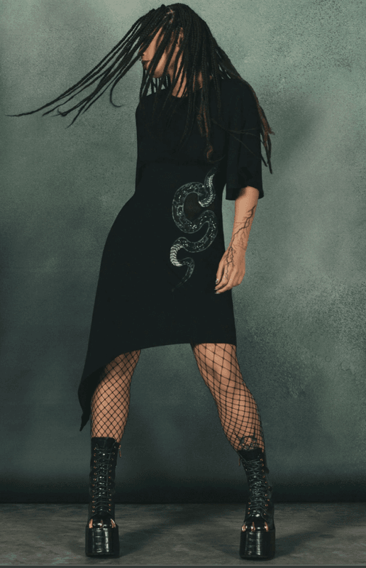 Maple Asymmetric Dress