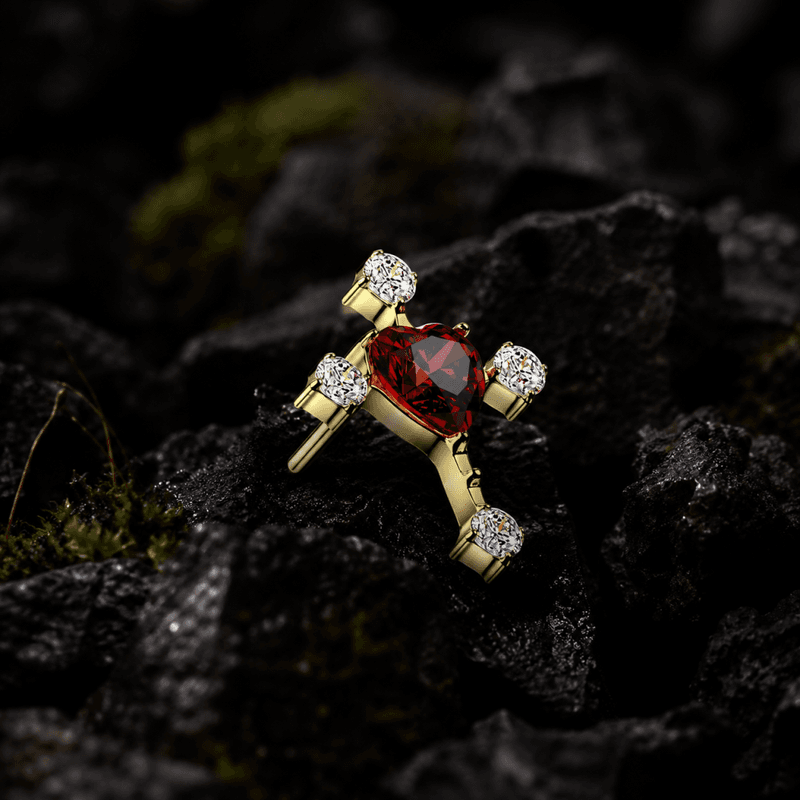 Vampire Cross Push-fit Gold