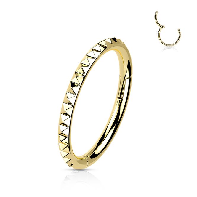 Huvudbild Punk Hinged Ring Gold