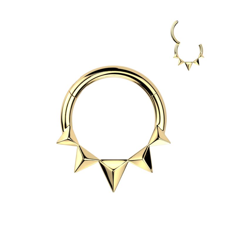 Sandy Hinged Ring Gold