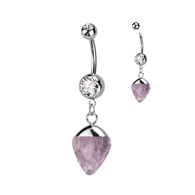 Hovedbilde Evanora Belly Ring Amethyst ...