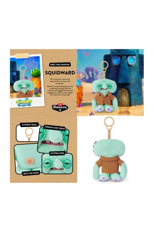 Fuggler Spongebob Collectible Keyring Squidward Tentacles
