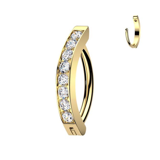 Hovedbilde Sylvia Queen Oval Belly Ring ...