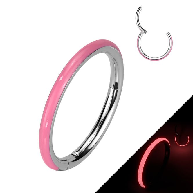 Hovedbilde Glow Hinged Ring Pink