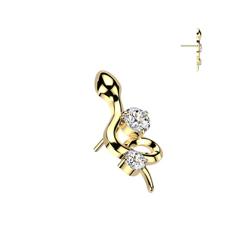 Queen Snake Push-fit Gold Clear
