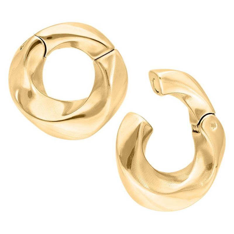 Chunky Twisted Ear Weights Gold