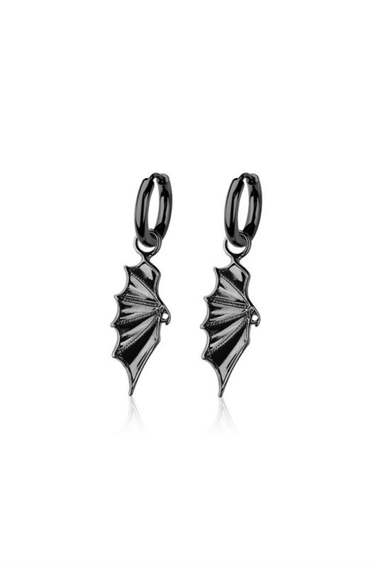 Little Hoops Bat Wing Black