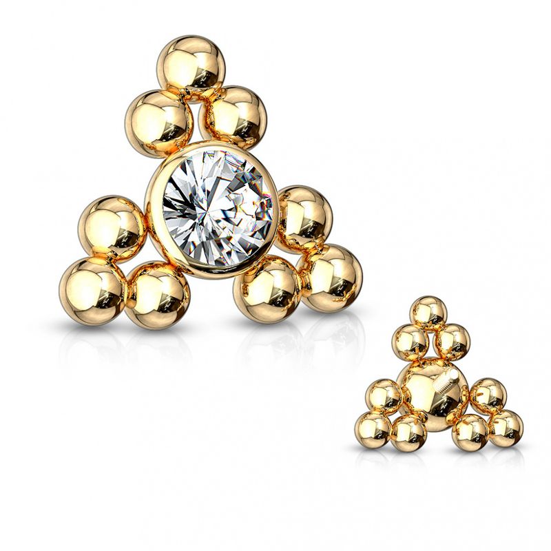 Lana Triangle Dermal Top Gold