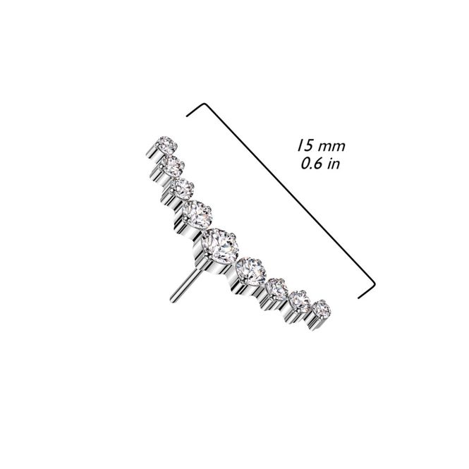 Huvudbild 9 Cubic Zirconia Push-fit ...