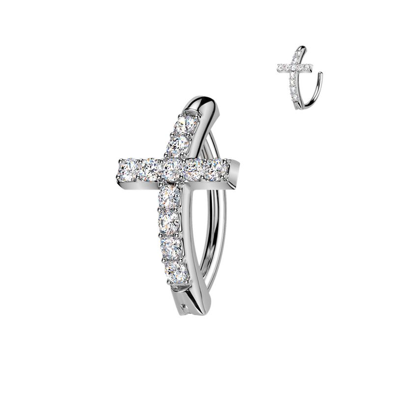Sylvia Cross Belly Ring 