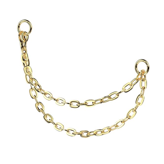 Hoofdbeeld Double Connector Chain Gold
