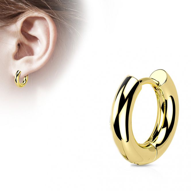 Hovedbilde Chunky Earring Hoop Plain ...