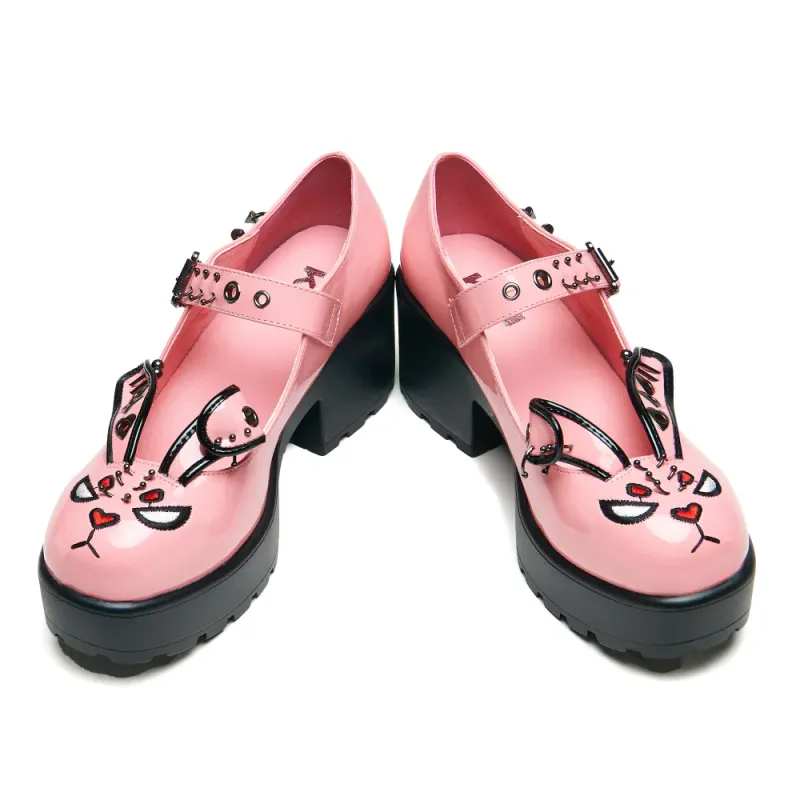 Tira Pink Mary Janes ‘Death Raver Bunny‘ Edition