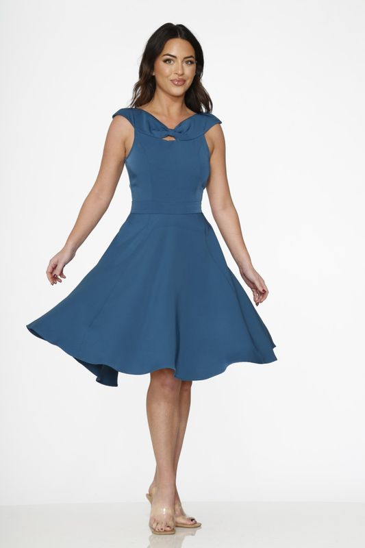 Embla Swing Dress [Navy Blue]