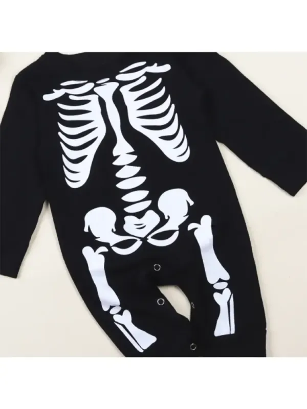 Skeleton Baby Romper & Hat