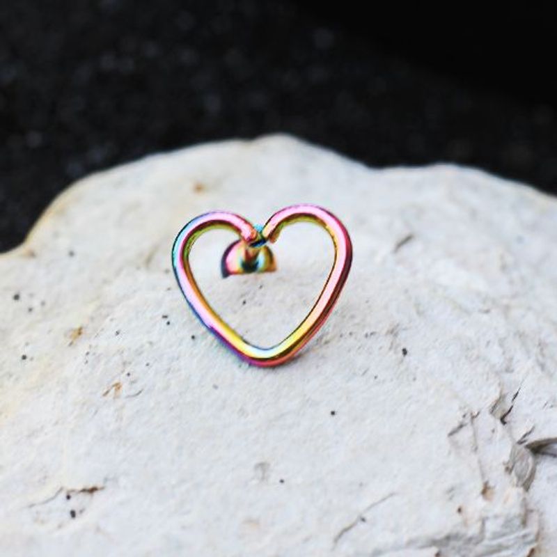 Love Heart Barbell Rainbow