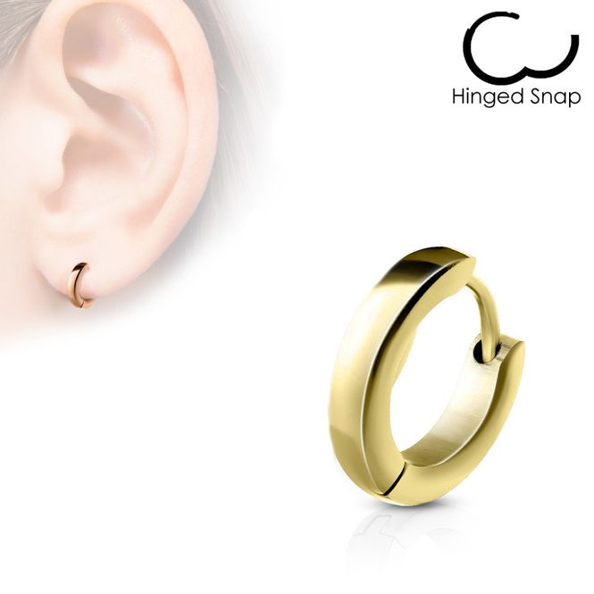 Hovedbillede Hoop Earring Thin Gold