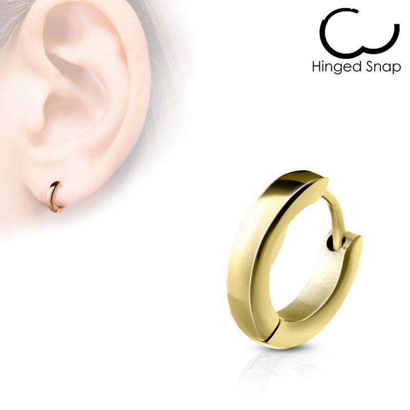 Hoop Earring Thin Gold