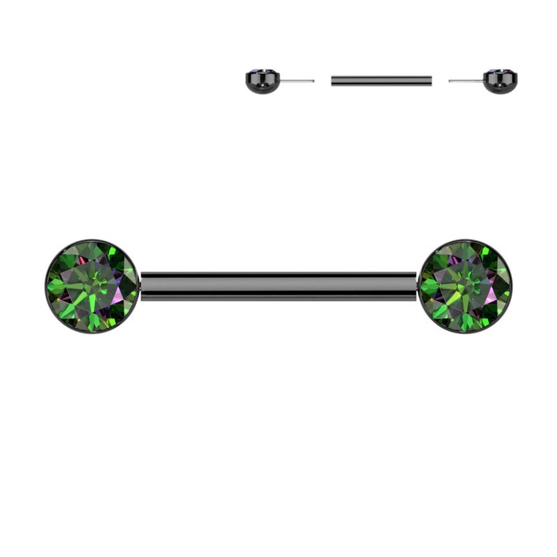 Ilsa Push-fit Nipple Bar Black Vitrail Medium