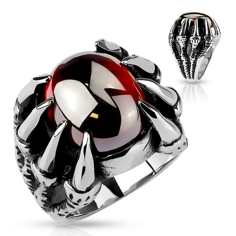 Red Eye Claw Ring