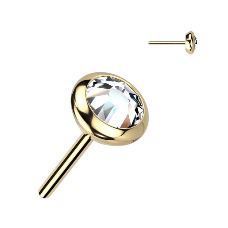 Neo Flat Push-fit Gold Clear