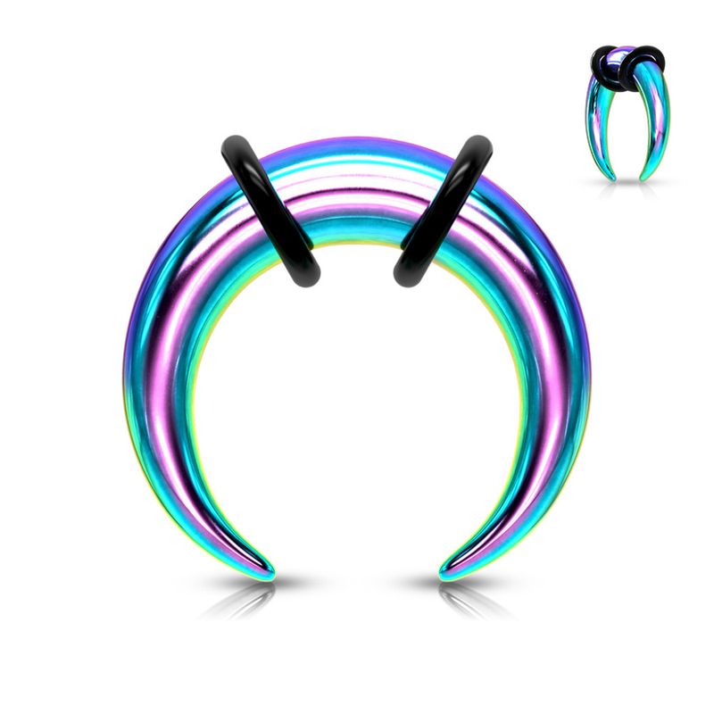 Silas Steel Crescent Taper Rainbow