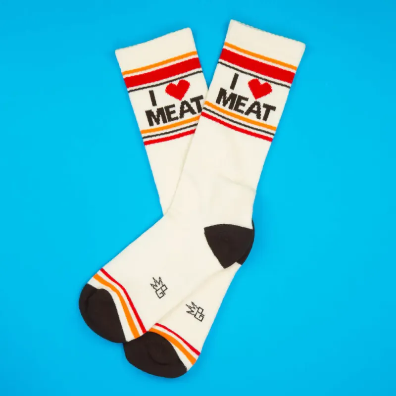 I ❤️ Meat Gym Crew Socks