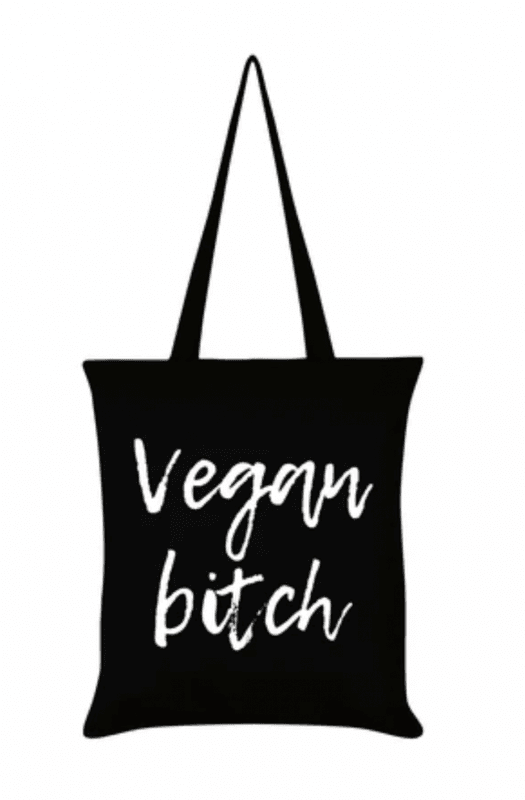 Vegan Bitch Black Tote Bag