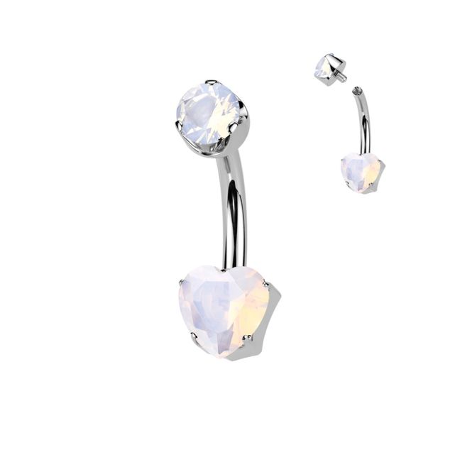 Hovedbillede Hanas Heart Belly Ring Rose ...