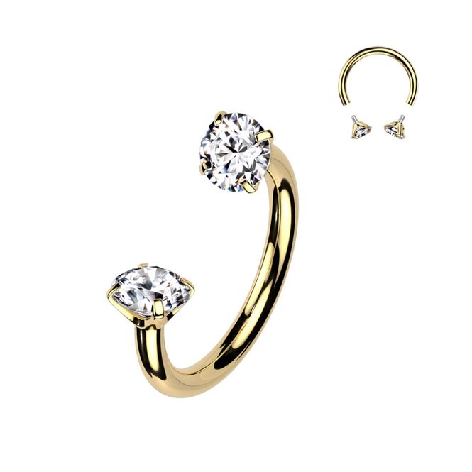 Hovedbilde Ella Circular Barbell Gold