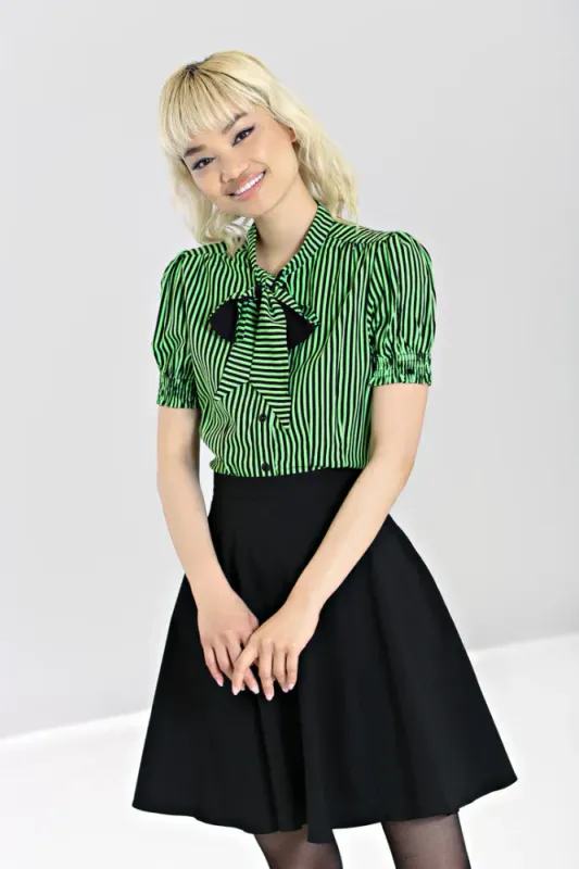 Humbug Blouse Neon Green