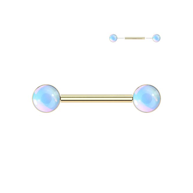 Main Image Lume Push-fit Nipple Bar Gold