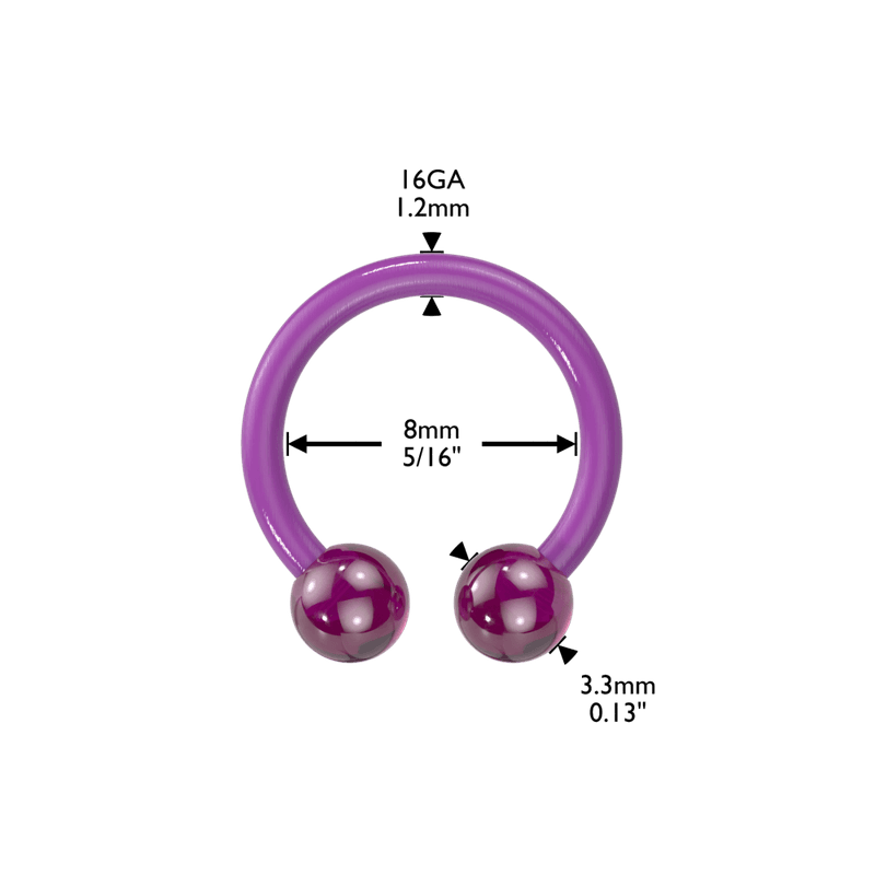 8mm Acrylic Flexible Circular Barbell 