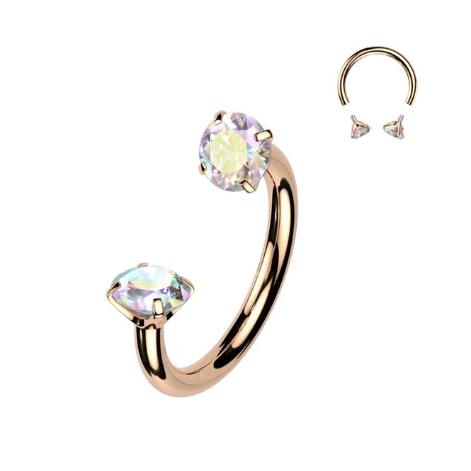 Hovedbilde Ella Circular Barbell Rose ...
