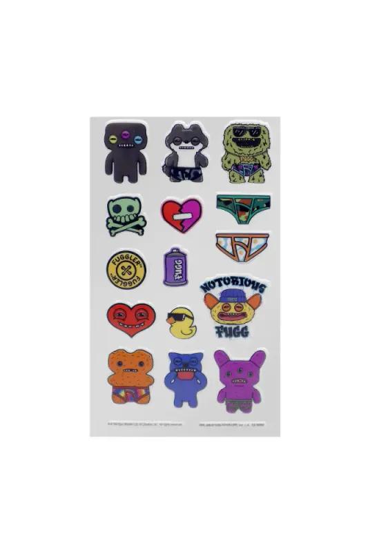  Fuggler Puffy 3D Stickers