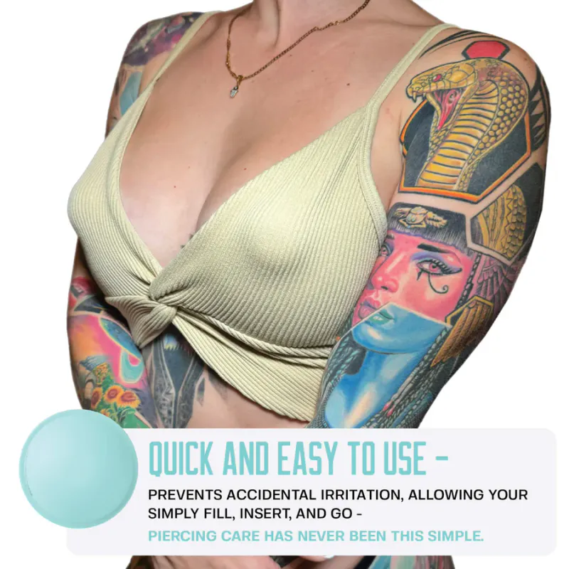 Nipple Piercing Aftercare Soaker Set 
