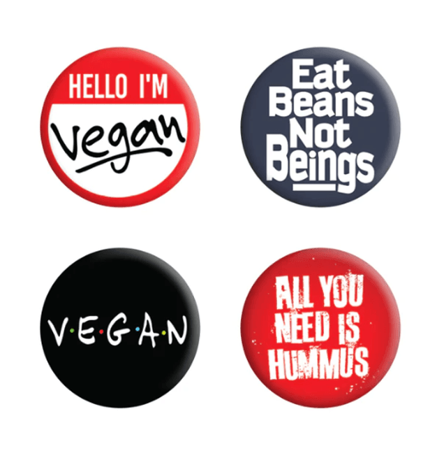 Hovedbilde Hello I'm Vegan Badge Pack