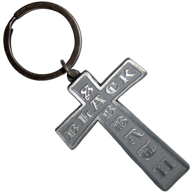 Main Image Black Sabbath Keychain Cross