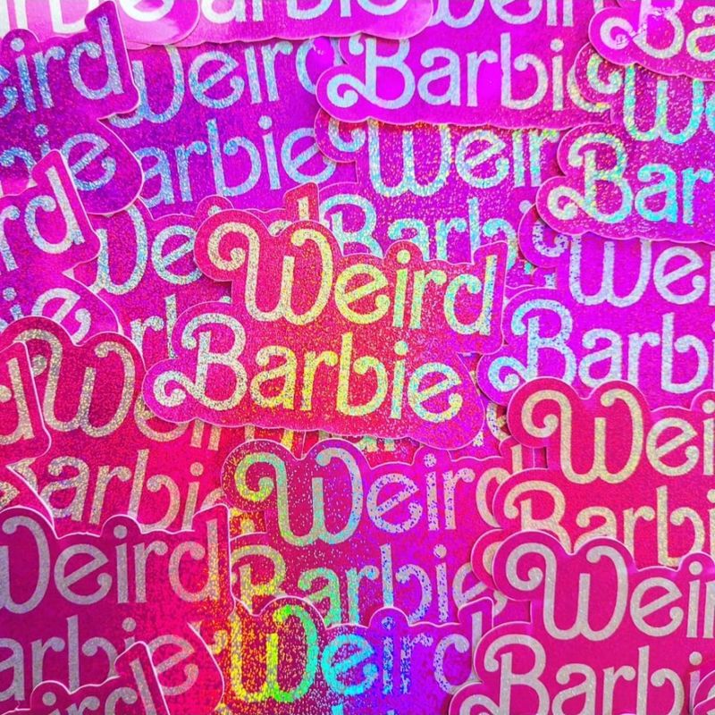 Barbie Sticker - Weird
