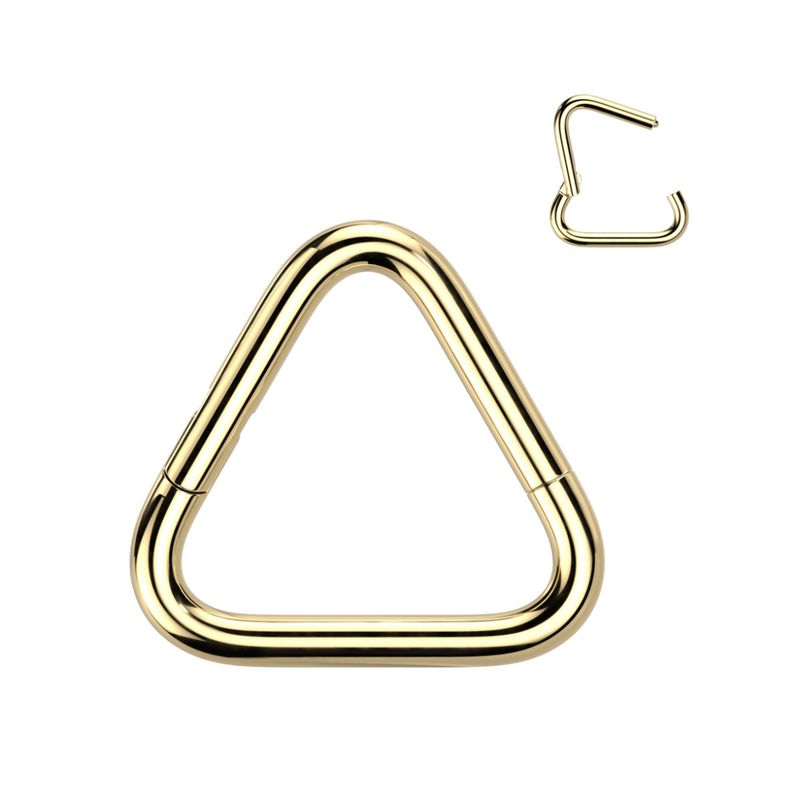 Trian Hinged Ring Gold