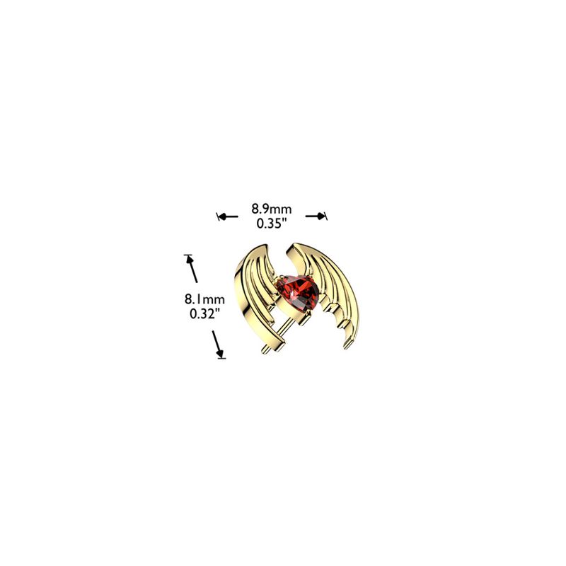 Vampire Heart Push-fit Gold