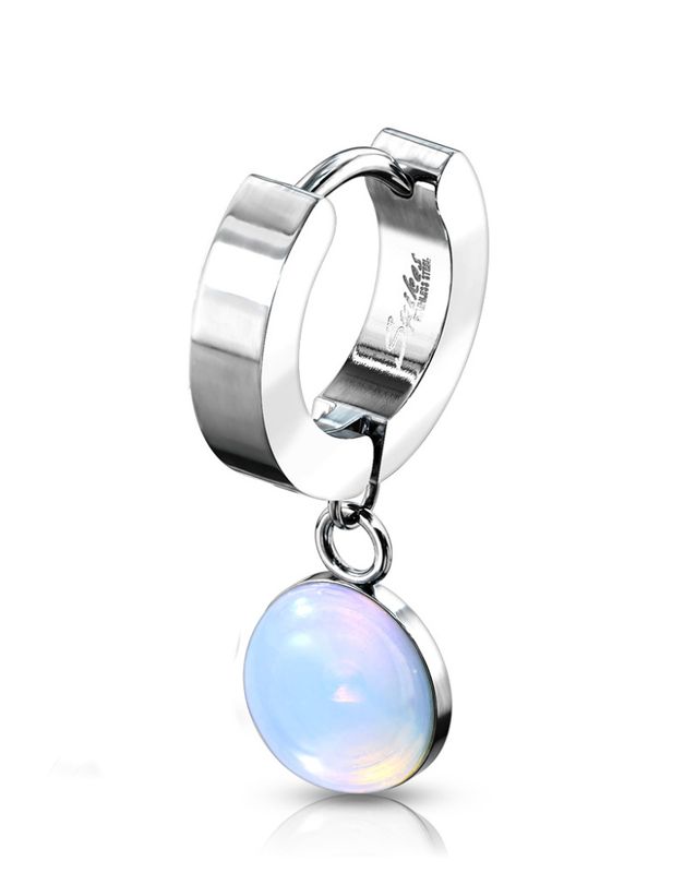 Hoop Earring Stone Opalite