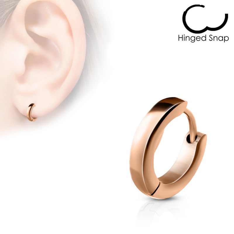Hoop Earring Thin Rose Gold
