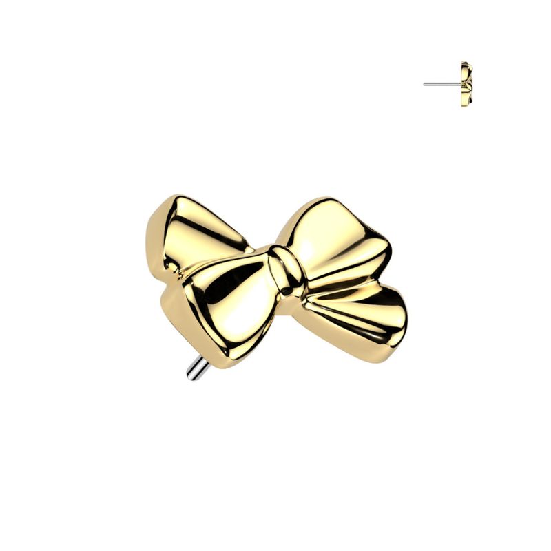 Cute Bow Push-fit Gold
