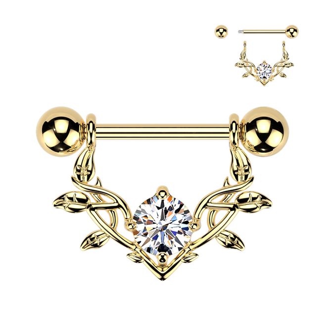 Hovedbillede Omenia Nipple Bar Gold