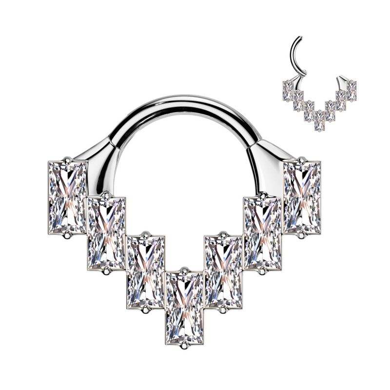 Zoie Hinged Ring Clear