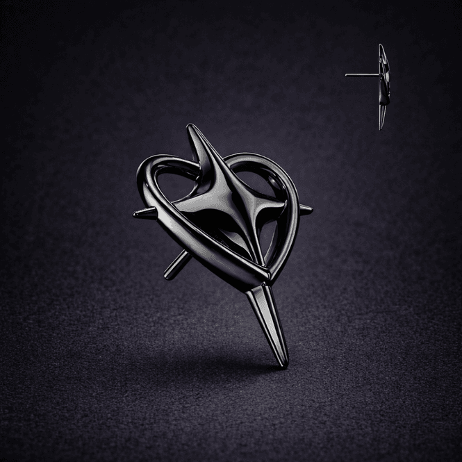Main Image Big Blackthorn Heart Push-fit