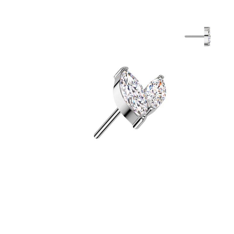 Danielle Double Push-fit Clear