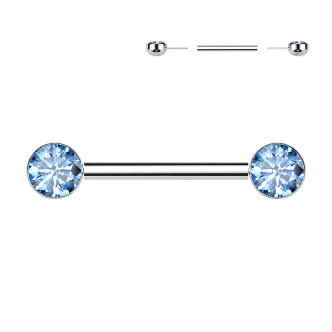 Main Image Ilsa Push-fit Nipple Bar Blue