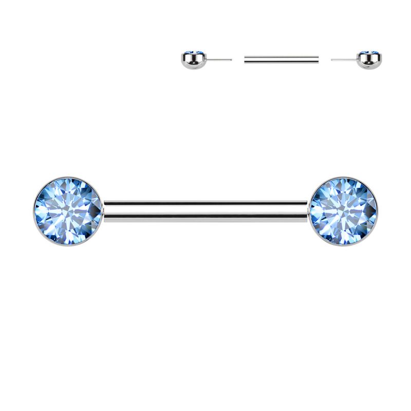 Ilsa Push-fit Nipple Bar Blue
